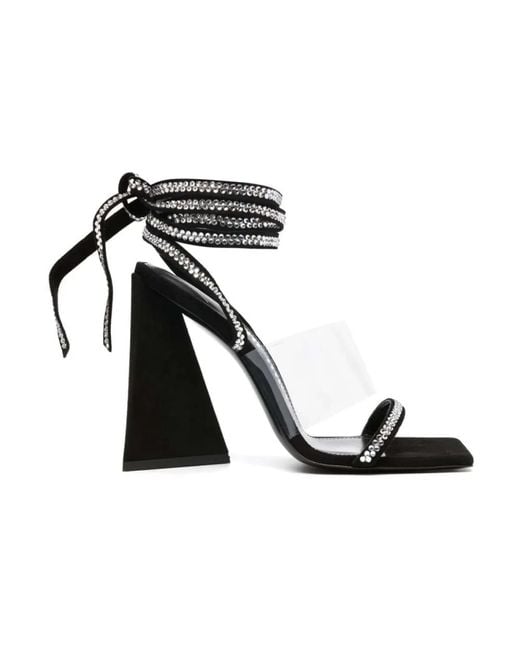 The Attico Black High Heel Sandals