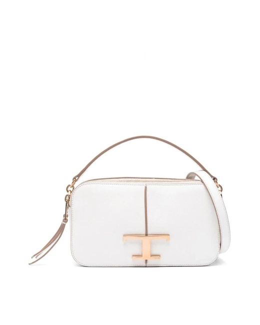 Tod's White Shoulder Bags