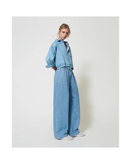 Actitude Blue Wide Trousers