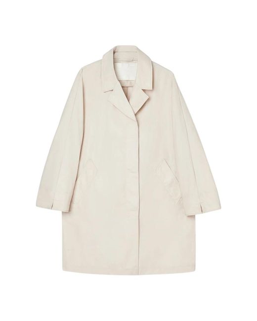 OOF WEAR Natural Nylon Memory Wasserabweisender Trenchcoat