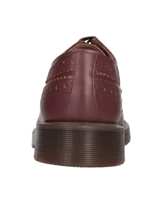 Dr. Martens Red Laced Shoes