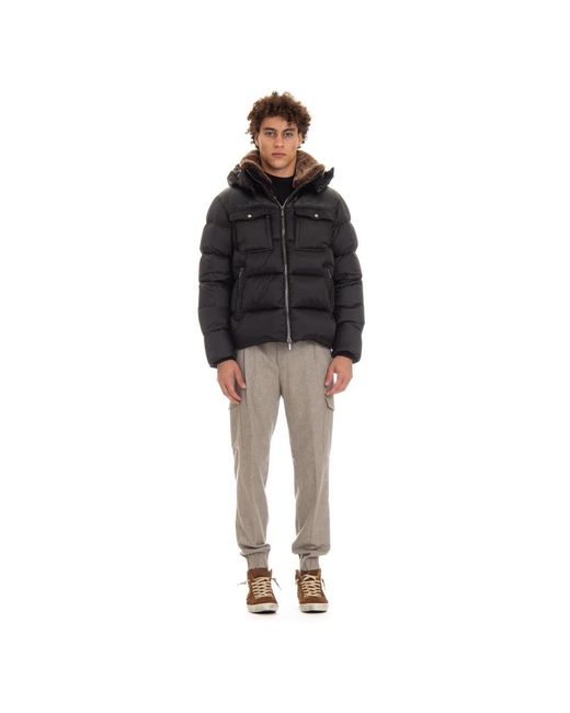 Down Jackets Moorer de hombre de color Black