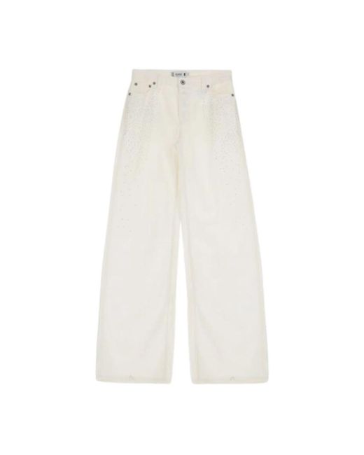 Jeans > wide jeans Please en coloris White