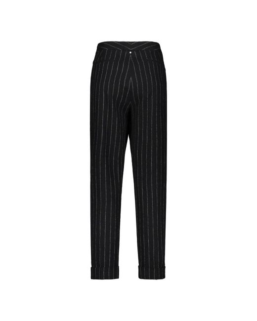 Lorena Antoniazzi Black Slim-Fit Trousers