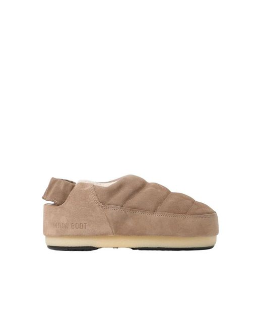 Moon Boot Brown Braune Slip-On Flache Schuhe