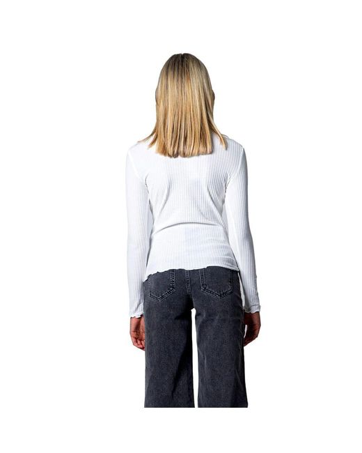 Round-Neck Knitwear di ONLY in White