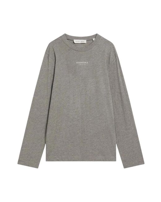 Fear Of God Gray Long Sleeve T-Shirts