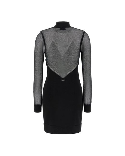 Elisabetta Franchi Black Short Dresses
