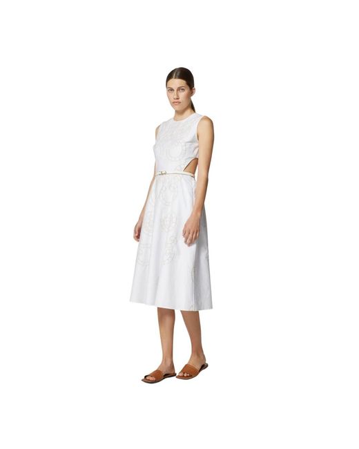 Midi Dresses Silvian Heach de color White