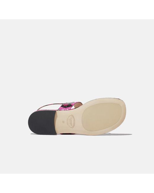 Scarosso Purple Flat Sandals