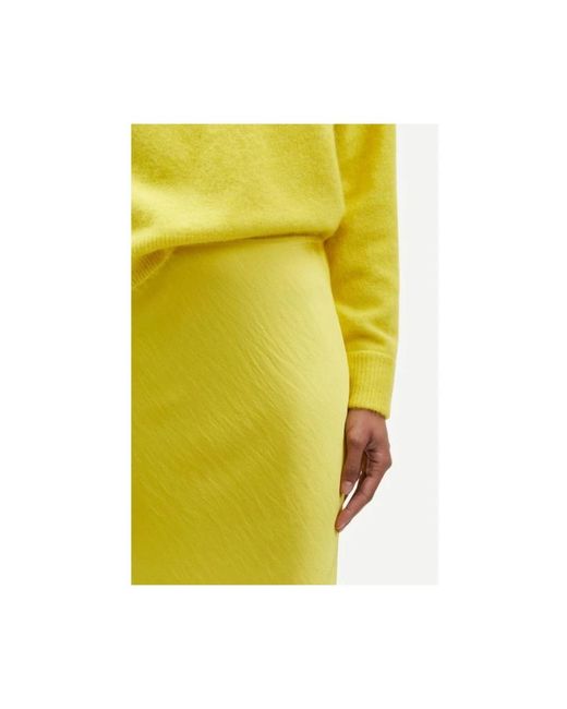 Skirts > midi skirts Samsøe & Samsøe en coloris Yellow