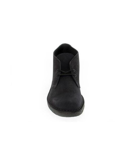 Clarks Black Lace-Up Boots for men