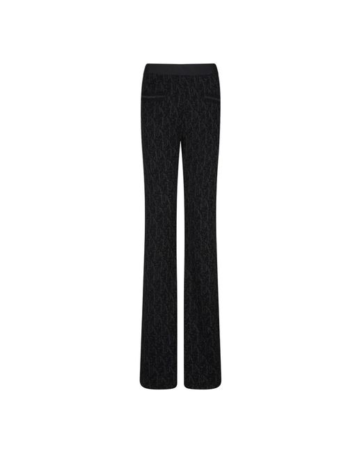 Palm Angels Wide Trousers in het Black