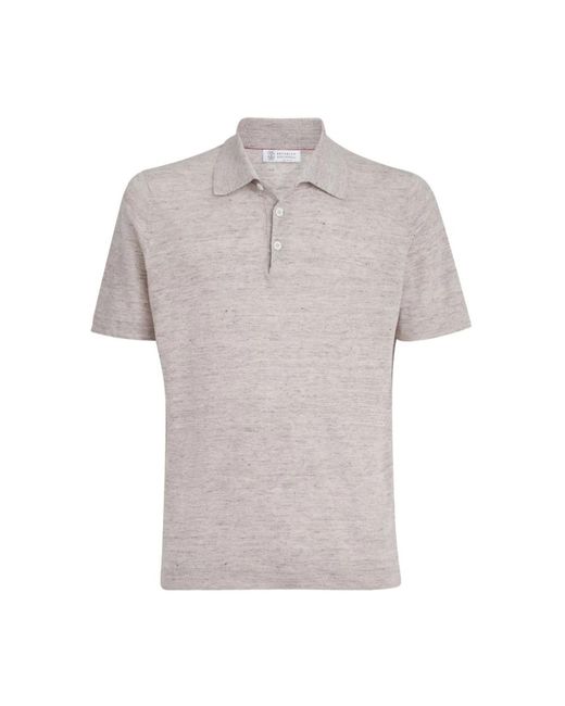Brunello Cucinelli Gray Polo Shirts for men