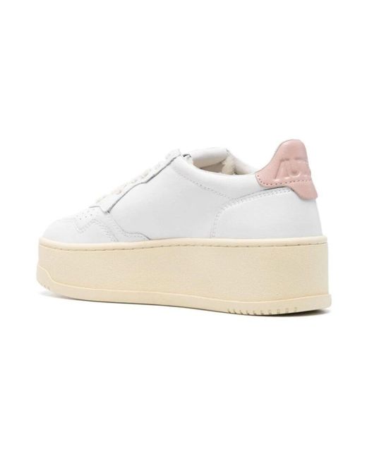 Zapatillas Plataforma, Mujer, Talla Autry de color White