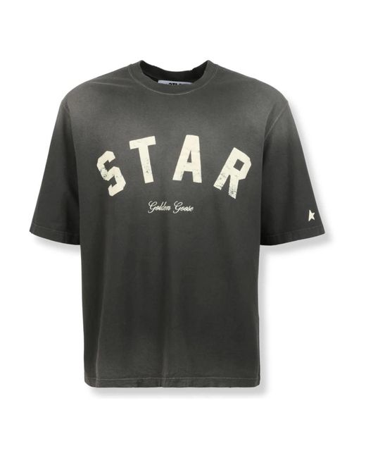 Golden Goose Deluxe Brand Black T-Shirts for men