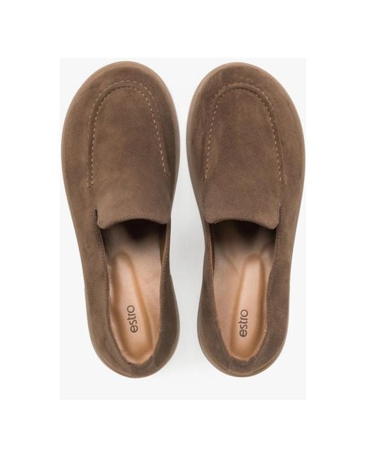 ESTRO Brown Loafers