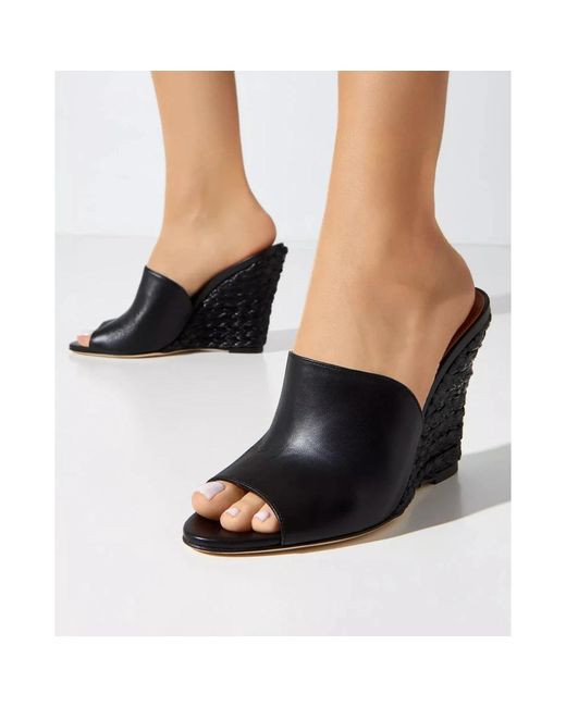 Paris Texas Black Wedges