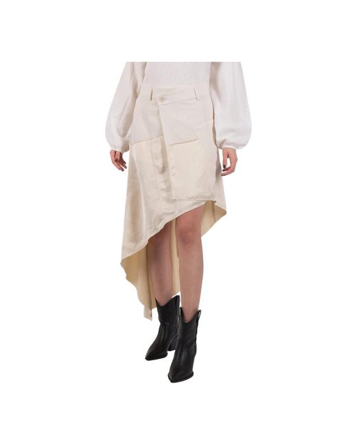 J.W. Anderson Natural Midi Skirts