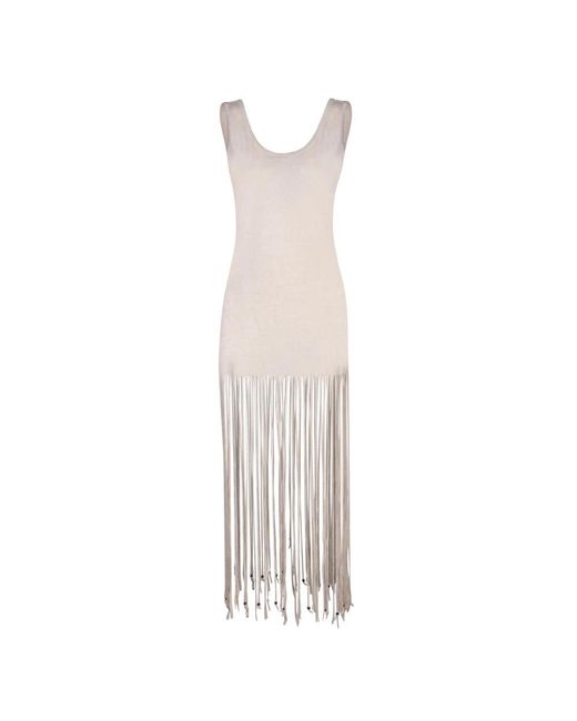 Alanui Kleedjes ,Katoen Maxi Dress in het White
