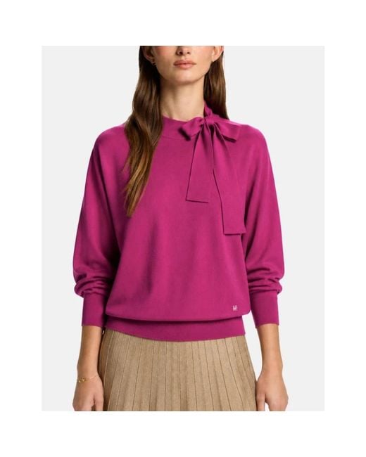 Carolina Herrera Purple Round-Neck Knitwear