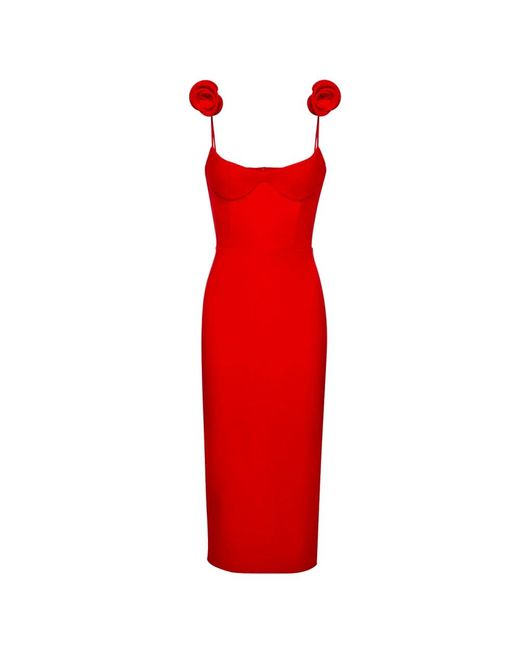 Dresses > day dresses > midi dresses Magda Butrym en coloris Red