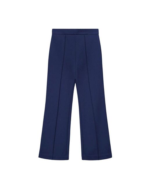 Staud Blue Knöchellange ponte-strickhose