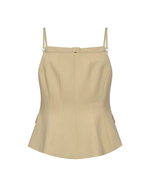 co'couture Nilan Tailored Top in het Natural