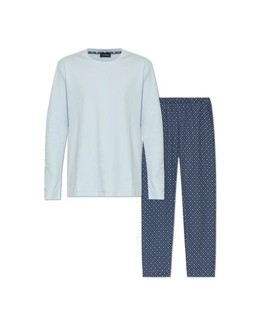Hanro Blue Pyjamas for men