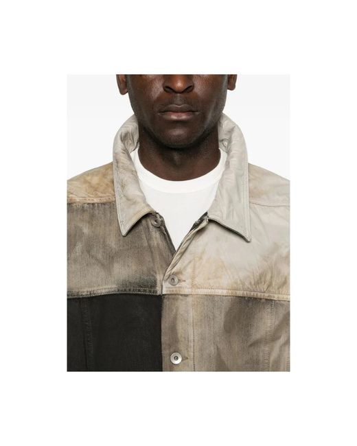 Rick Owens Gray Denim Jackets for men