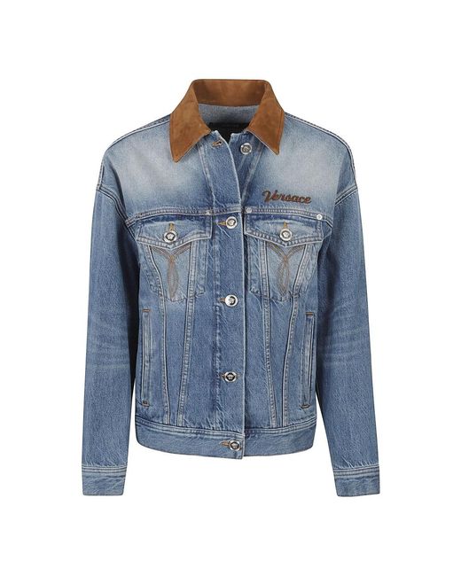 Versace Trucker Jacket in het Blue