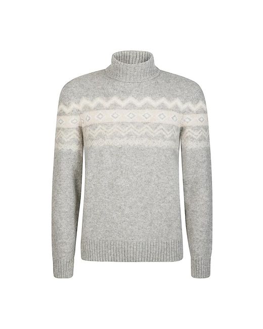Eleventy Gray Cashmere Knitwear for men