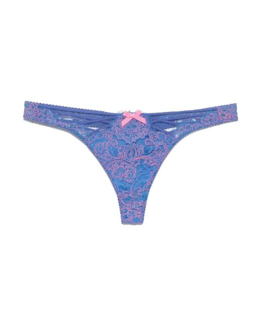 Agent Provocateur Ondergoed ,Blauw ,Katoen Eviee String in het Blue