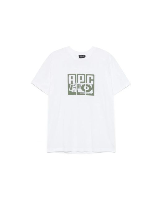T-Shirts A.P.C. de hombre de color White