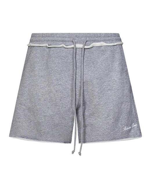 Balmain Gray Casual Shorts for men