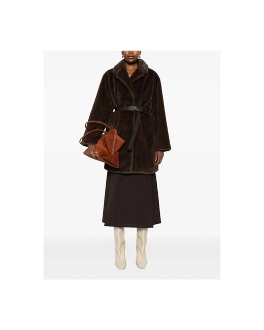 P.A.R.O.S.H. Brown Belted Coats