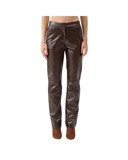 FEDERICA TOSI Brown Slim-Fit Trousers