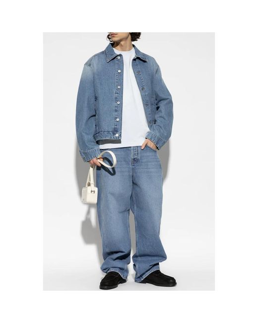 Jacquemus T-Shirt Met Logo Patch in het White voor heren