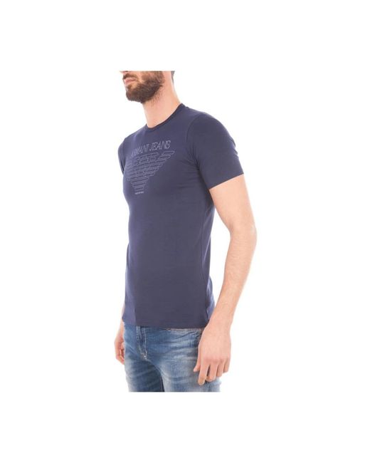 Armani Jeans Blue T-Shirts for men