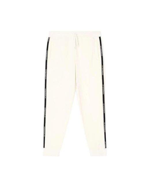 EA7 Broeken ,Katoen Slim Fit Broek in het Natural voor heren