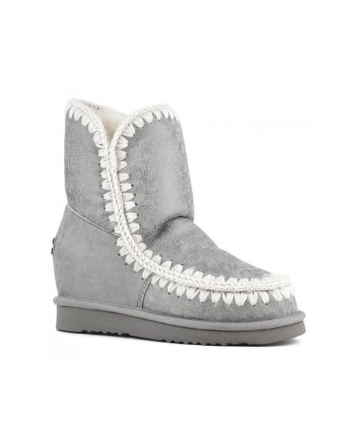 Mou Gray Winter Boots