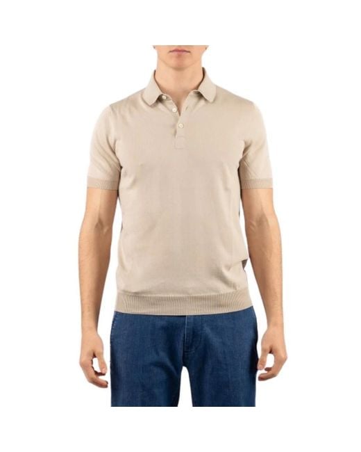 Gran Sasso Blue Polo Shirts for men
