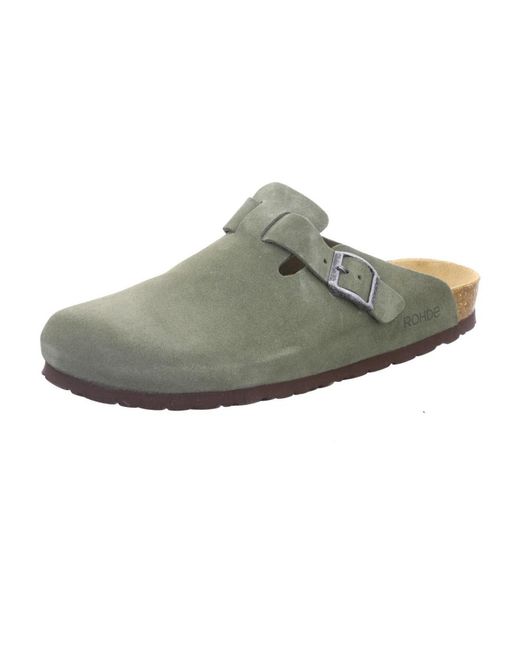 Rohde Slipper in Green für Herren