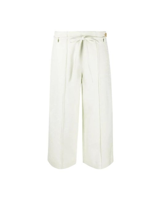 Vince White Cropped Trousers