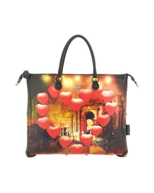 Gabs Red Wandelbare ledertasche mit verschiedenen stilen