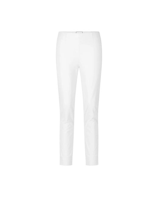 Seductive Slim-Fit Trousers in het White