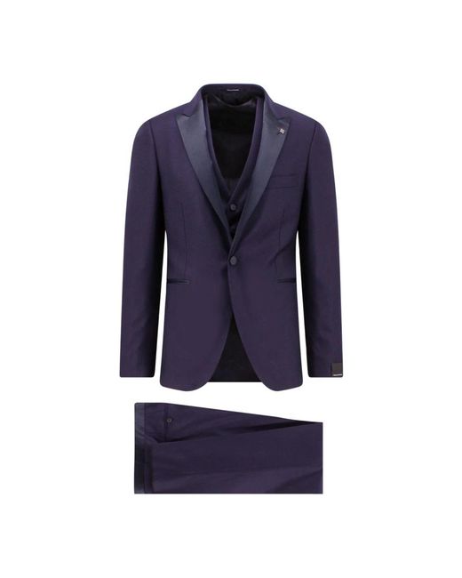 Tagliatore Blue Single Breasted Suits for men