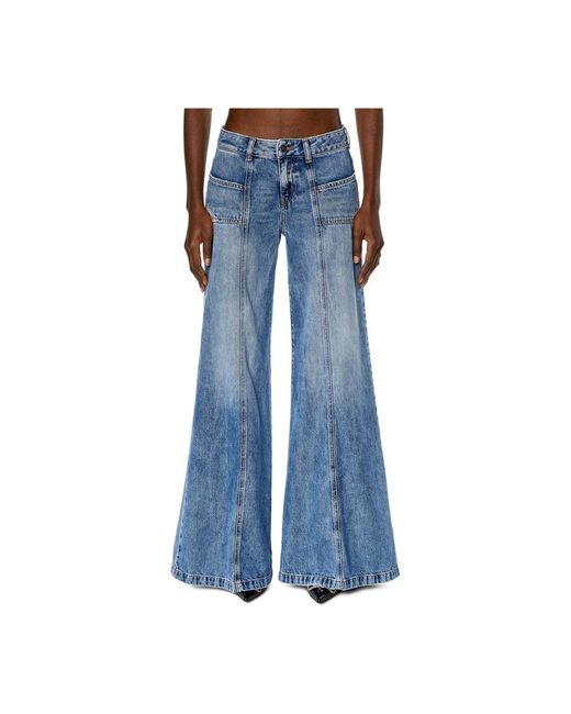 DIESEL Blue Wide Jeans