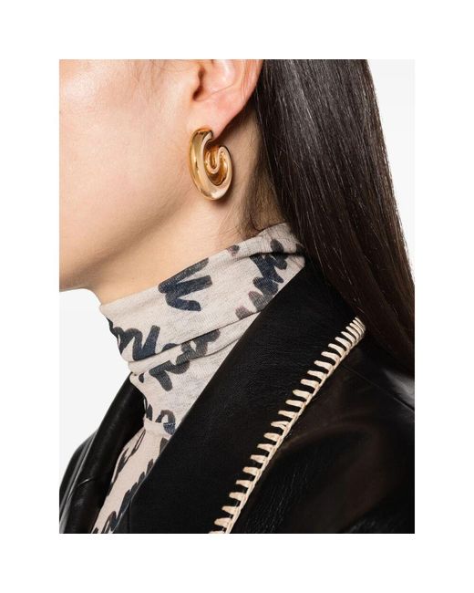 Earrings Panconesi de color Metallic