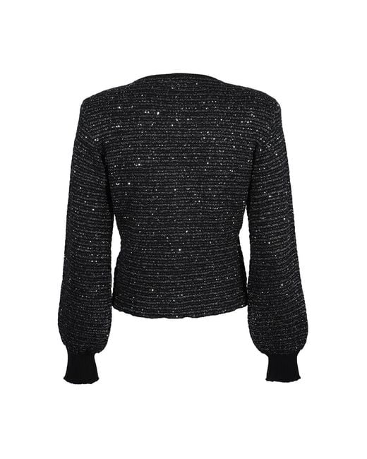 SIMONA CORSELLINI Black Cardigan Con Bottoni